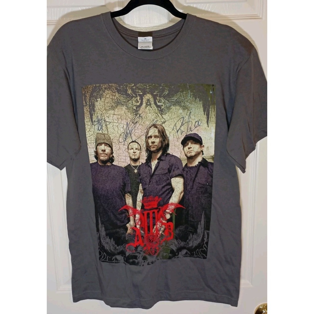 Alter Bridge ABIII 2011 Tour SIGNED Dark Gray Band Tee M